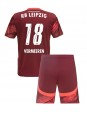 RB Leipzig Arthur Vermeeren #18 Vieraspaita Lasten 2024-25 Lyhythihainen (+ shortsit)